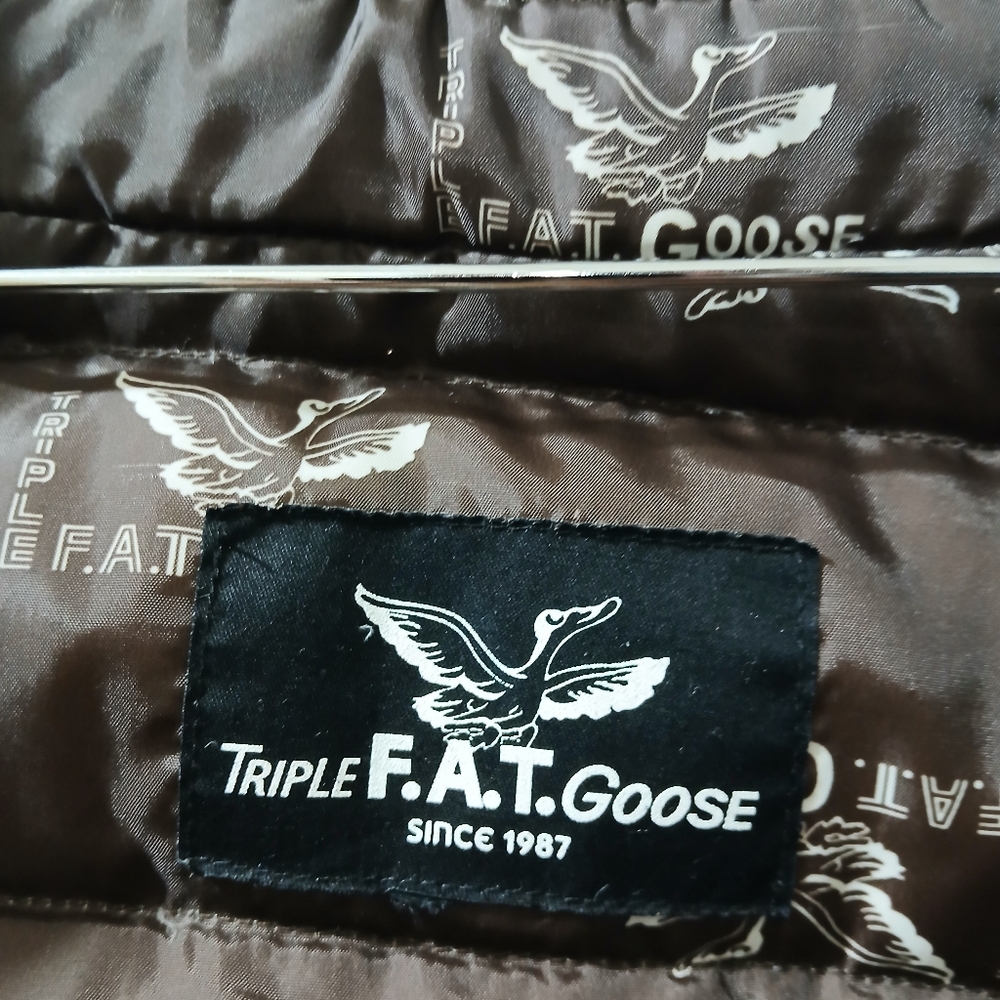 Triple F.A.T. Goose Vintage Goose Down Puffer/Bomber Jacket Size Small for Women - Picture 3 of 13